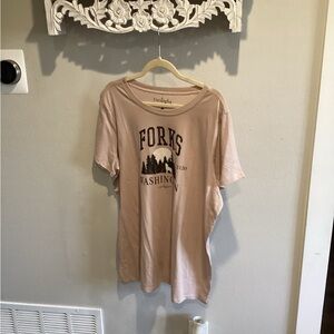 NWT - Twilight Women's Beige Tee - Sz 2!!!!!